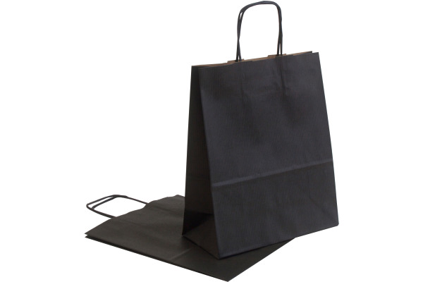 NEUTRAL Tragtaschen Allegra schwarz SDF22-798 Kraft,110g, 22x10x27cm 25 Stk.