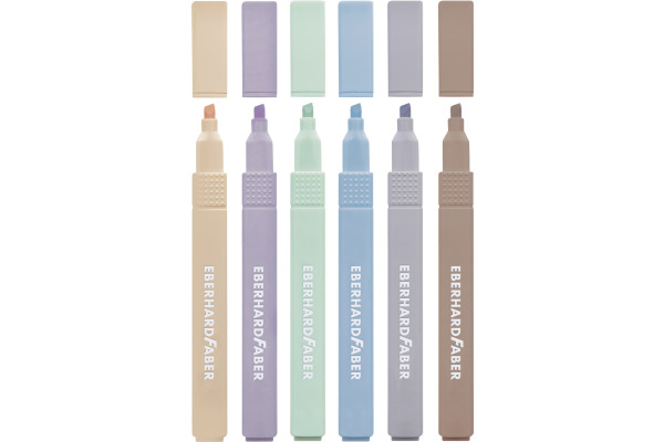 EBERHARD Textmarker Slim 551505 natural shades 6 Stück