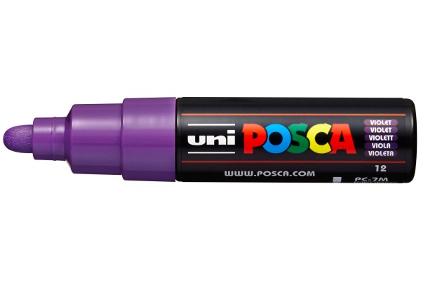 POSCA Marker 4.5-5.5mm PC-7M violett, Rundspitze