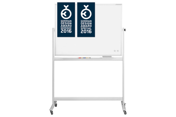 MAGNETOP. Design-Whiteboard CC 1240990 emailliert, mobil 2000x1000mm