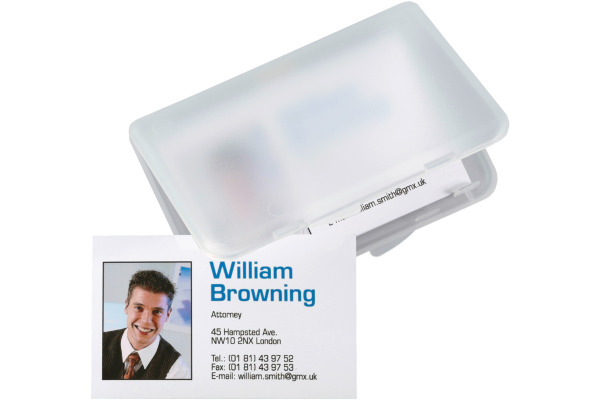 SIGEL Visitenkarten-Etui 89x57mm VA140 transparent für 25 Karten
