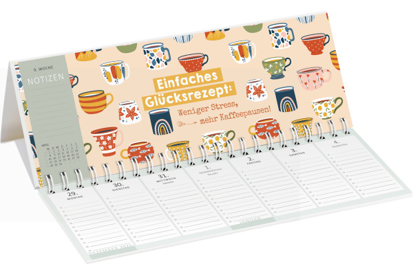ARS EDITI Tischkalender 2027 13929 Lebensweisheit DE 29.7x11.5cm