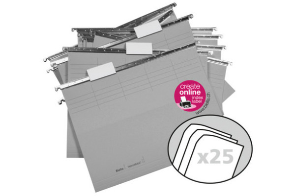 BIELLA Hängemappen-Set A4 27125525U beige 32x25cm 25 Stück