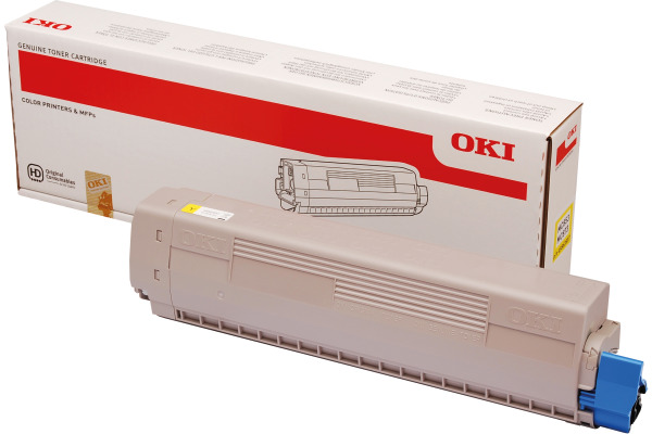 OKI Toner yellow 45862837 MC853/873 7300 Seiten
