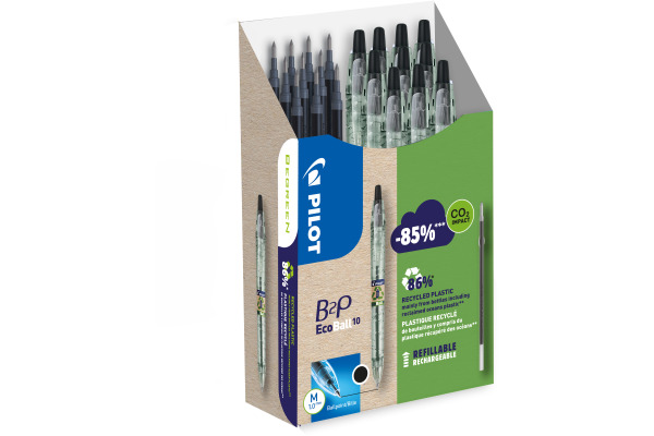 PILOT Begreen B2P Ecoball Greenpack 140.03598 10+10 Refills schwarz