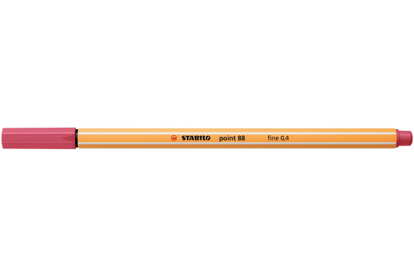 STABILO Fineliner Point 88 0.4mm 88/49 erdbeerrot