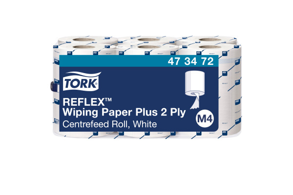 TORK Papierwischtücher M4 Reflex 473472 weiss 6 Rollen a 150m
