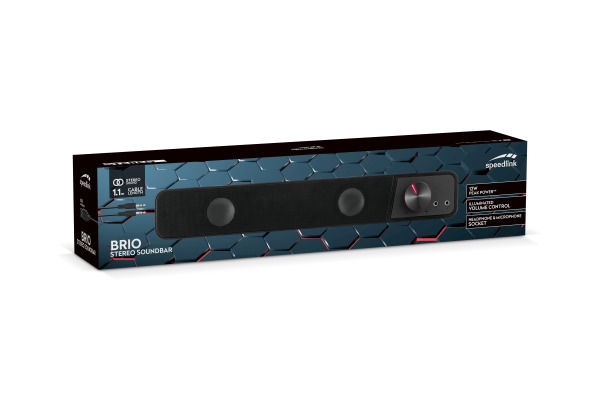 SPEEDLINK BRIO Stereo Soundbar SL-810200 Black