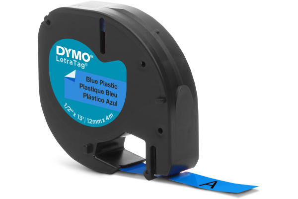 DYMO Schriftband LetraTag blau S0721650 Plastik 12mmx4m
