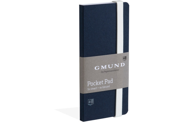 GMUND Notizbuch Pocket Pad A6 88350262 midnight, blanco 100 Blatt