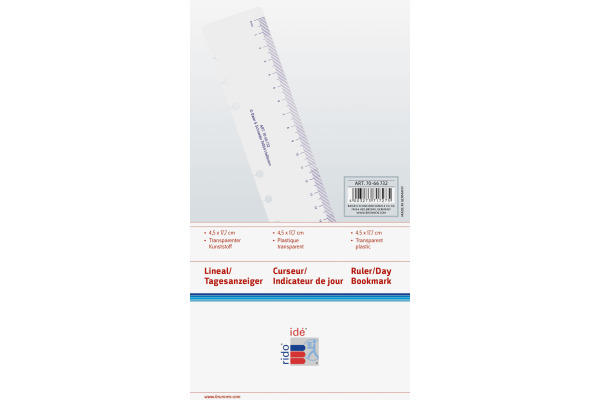 RIDOIDE Timing 2 Tagesanzeiger 7066732 transparent 5.3x18.5cm