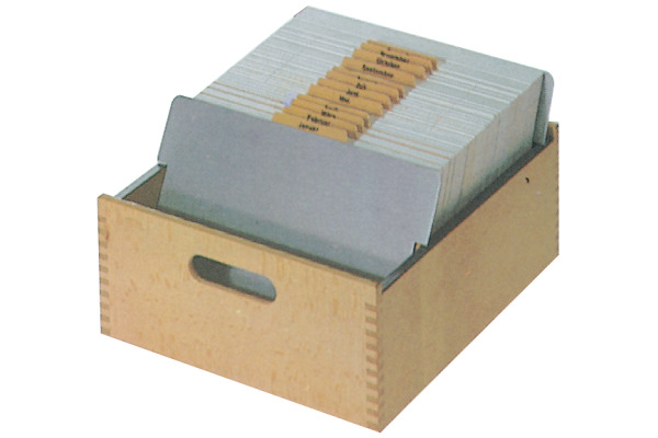 FLÜCK Karteikasten C5 quer C5quer/30 Buche Tiefe 30cm