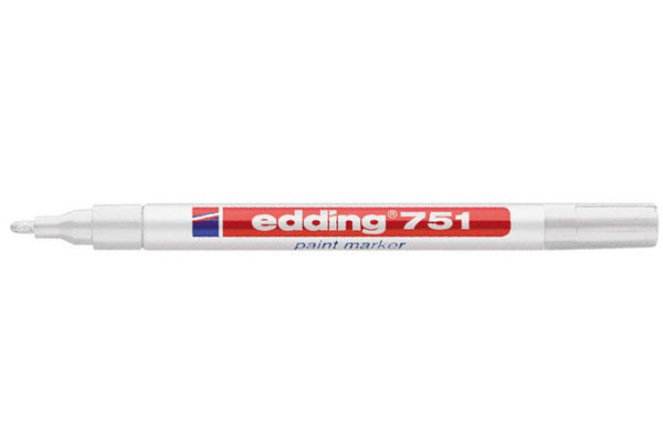 EDDING Paintmarker 751 CREA 1-2mm 751BLI-49 weiss Blister