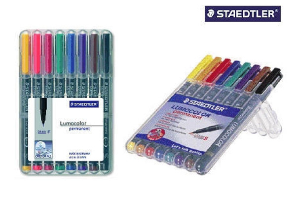 STAEDTLER Lumocolor permanent F 318 WP8 8 Farben ass.