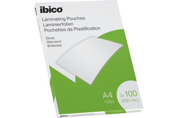 IBICO Laminiertasche A4 627317 glanz, 100my 100 Stk
