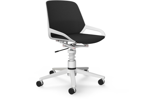 AERIS Bürodrehstuhl Numo Task 962WRSTWH grau/weiss