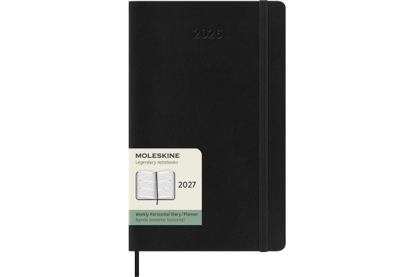 MOLESKINE Agenda Classic Large 2027 DSB12WH3Y 1W/2S schwarz SC 13x21cm