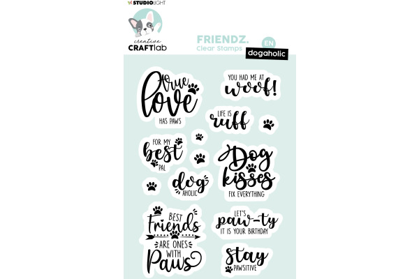 STUDIO LI Klarischtstempel Friendz STAMP166 10.5x14.8x0.4cm
