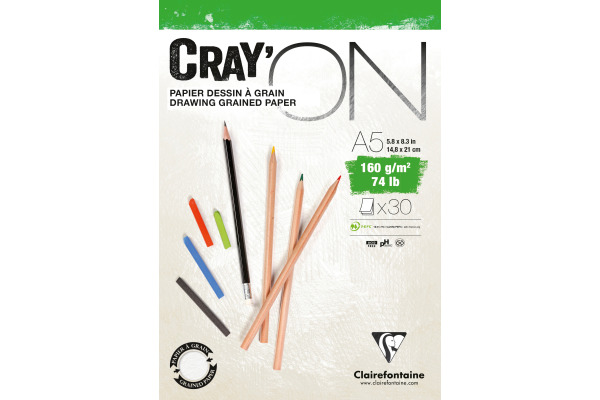 CLAIREFON Cray'On A5 975026C Weiss 30 Blatt