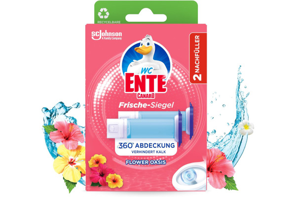 WC-ENTE Fresh Discs 1136386 Blütenoase, Refill
