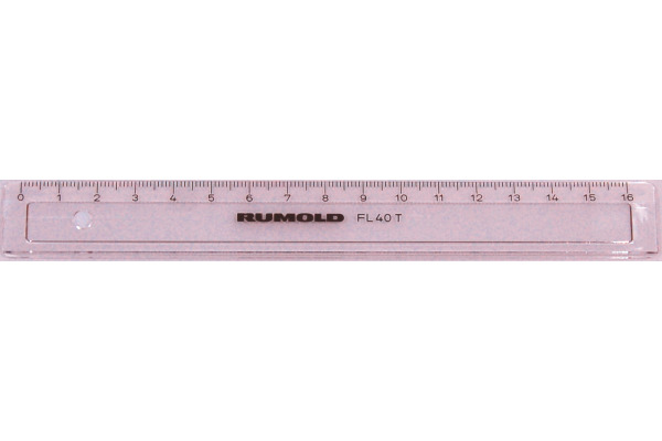 RUMOLD Schullineal 17cm FL40T transparent