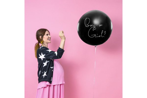 PARTYDECO Ballon 100cm BG36-2-C Gender Reveal-Boy