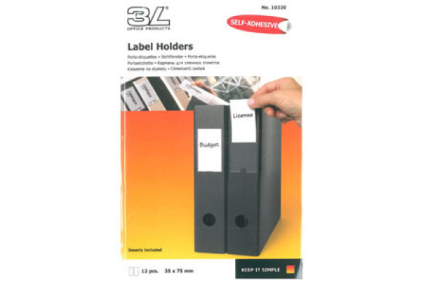 3L Sichtfenster 35x75mm 10320 PP selbstklebend 12 Stück