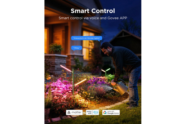 GOVEE LED Garten Licht 2 Stück H7086341 Outdoor, Matter