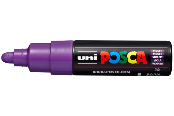 POSCA Marker 4.5-5.5mm PC-7M violett, Rundspitze