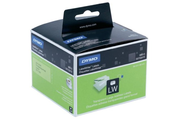 DYMO Adressetiketten PP 89x36mm S0722410 transp., permanent 260 Stk.
