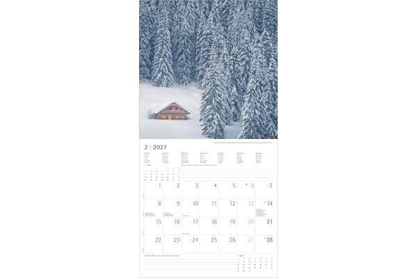 ALPHA EDI Bildkalender 2027 161219 Alpen ML 30x30cm