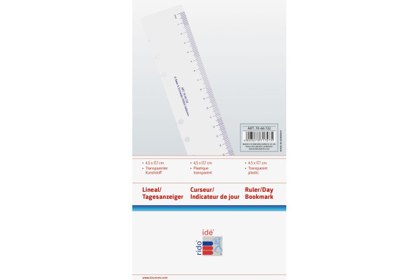 RIDOIDE Timing 2 Tagesanzeiger 7066732 transparent 5.3x18.5cm