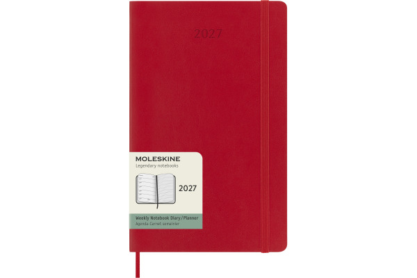 MOLESKINE Agenda Classic Large 2027 DSF212WN3 1W/1S scharlachrot SC 13x21cm