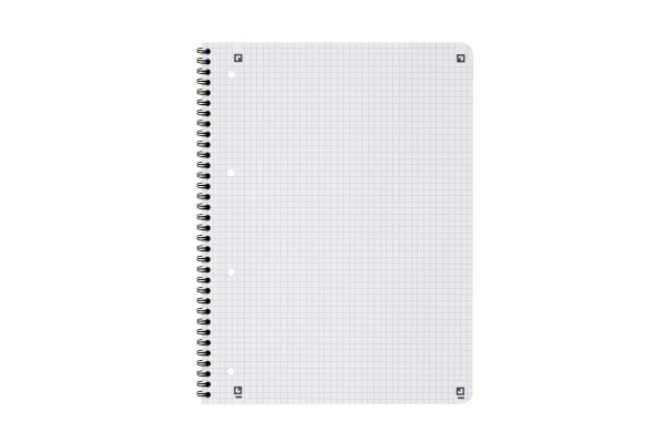 OXFORD Collegeblock Touch A4+ 400121610 schwarz, kariert 90g 80 Blatt