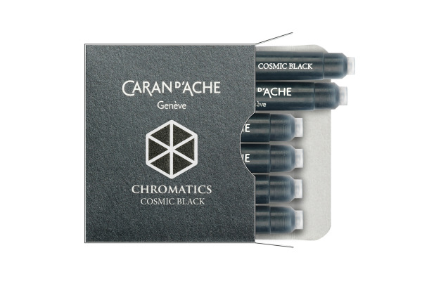 CARAN D'A Tintenpatrone 8021.009 Cosmic Black 6 Stück