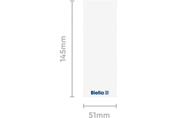 BIELLA Rückenschild Ordner 51x145mm 19016700U für 7cm Rücken 25 Stück