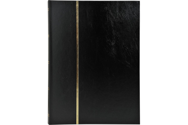 EXACOMPTA Briefmarkenalbum 22.5x30.5cm 26151E Schwarz 48 Seiten