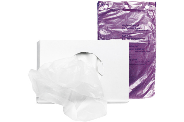 HARTMANN Hygienebeutel PE 19x33x28cm 723943 lila, 40x50 Stück