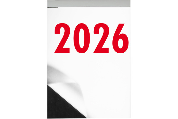 BIELLA Abreissblock Nr.5 2026 889005000 1T/1S sw/rot ML 9.8x14.2cm