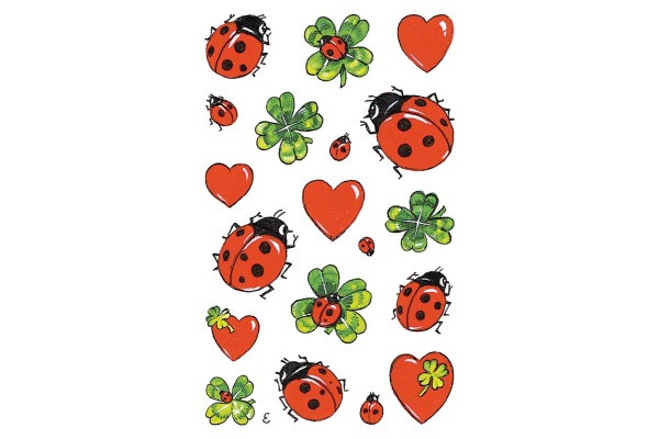 Z-DESIGN Sticker Creative 53558 Marienkäfer/Klee 2 Stück