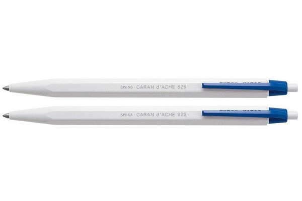 CARAN d'A Kugelschreiber 825 825.260 blau, 2 Stück Blister