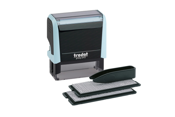 TRODAT Printy 4913 Typo 5 Zeilen Text 180861 pastellblau