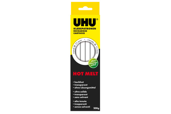 UHU Hot Melt Stick 47865 200g, 10 Stück