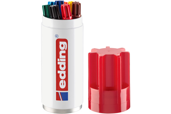 EDDING Permanent Marker 3000 1,5-3mm 3000-BOX8 8 Farben, Dose