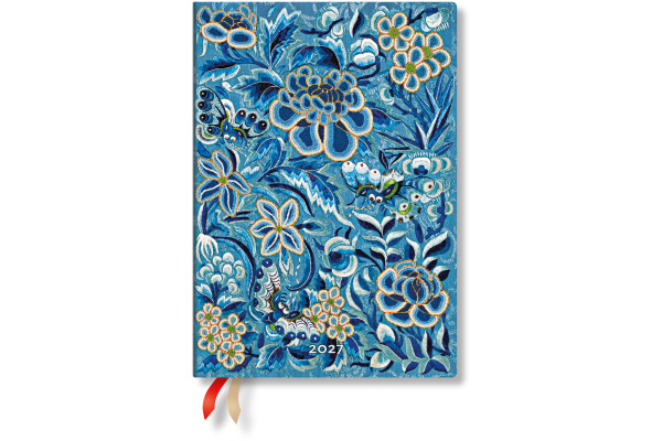 PAPERBLAN Agenda Blaue Weide 2027 FD1855-2 1W/2S HOR Midi SC DE 13x18cm