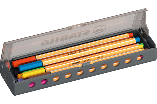 STABILO Fineliner Point 88 0.4mm 8810-5 Klicketui 10 Stück