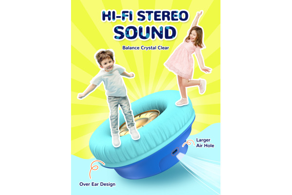 ICLEVER Kids Bluetooth Headphones C10-2083N BTH18, LED, 43h, blue