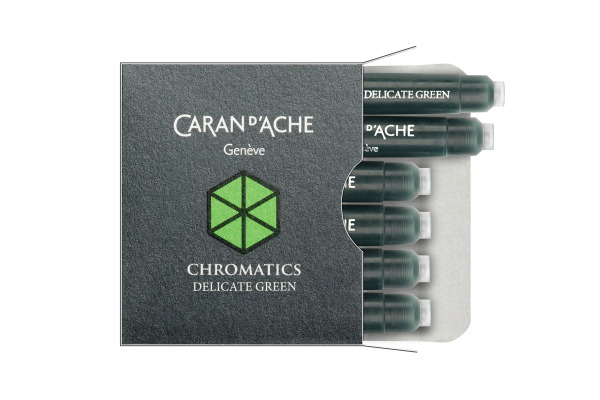 CARAN D'A Tintenpatrone 8021.221 Delicate Green 6 Stück