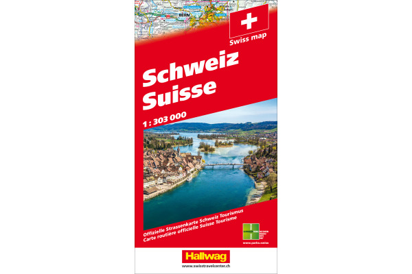 HALLWAG Strassenkarte 382831048 Schweiz 1:303 000
