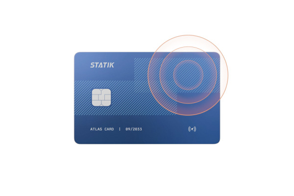 STATIK SmartCard Wallet Tracker Nvy PUP-0750 Apple FindMy&Google Find Hub